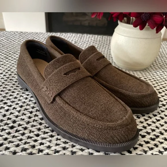 New Rothy’s Penny Loafer Revelvet Brown Womens Size 7.5 - Picture 2 of 11